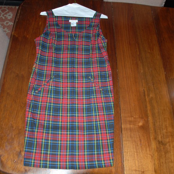 New Super Cute Talbots Plaid Jumper - Picture 5 of 6